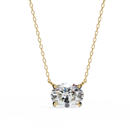 Lunessence | 1.66Ct Lab-Grown Diamond Pendant in 14K Gold – Moonlit Glow, Consciously Crafted