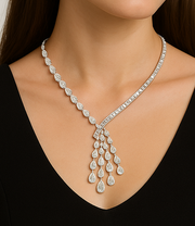 lab grown diamond pendant necklace new york