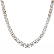 Auralitha | 17.54Ct Lab-Grown Diamond Necklace in 14K Gold – Soulful Shine, Eternally Yours