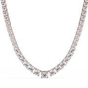 Auralitha | 17.54Ct Lab-Grown Diamond Necklace in 14K Gold – Soulful Shine, Eternally Yours