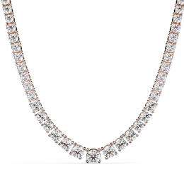 Auralitha | 17.54Ct Lab-Grown Diamond Necklace in 14K Gold – Soulful Shine, Eternally Yours