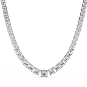 Auralitha | 17.54Ct Lab-Grown Diamond Necklace in 14K Gold – Soulful Shine, Eternally Yours