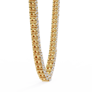 Auralitha | 17.54Ct Lab-Grown Diamond Necklace in 14K Gold – Soulful Shine, Eternally Yours